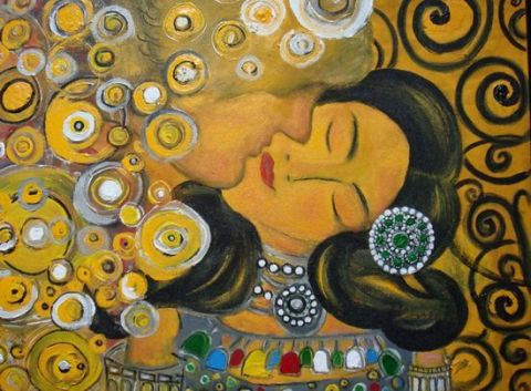 Hommage à Klimt5 - Peinture - ALTAIR