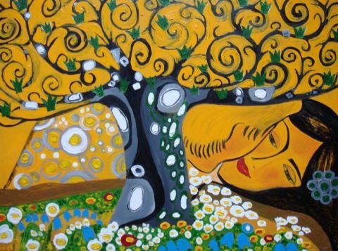Hommage à Klimt 6 - Peinture - ALTAIR