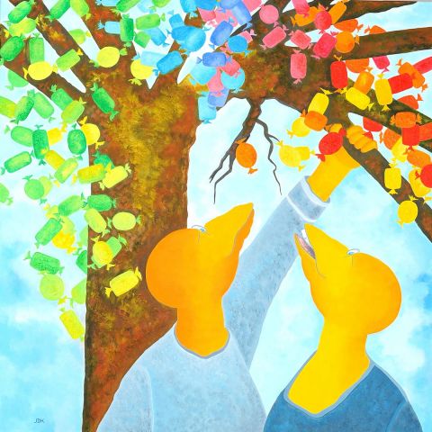 L'artiste Jideka - L'arbre à bonbons - Candy Tree