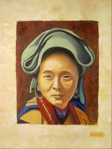 L'artiste alain Gaudin - femme d'asie