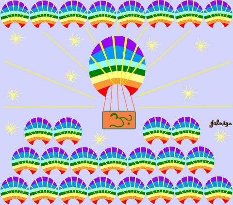 montgolfièremandala - Art numerique - joluiza