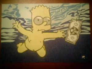 Voir le détail de cette oeuvre: Bart Simpson pochette nirvana