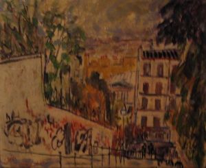 Voir cette oeuvre de CLAUDE DOREE: Les escaliers de Montmartre