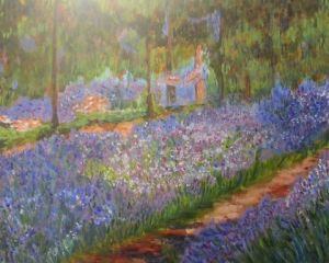 Voir cette oeuvre de Nicole Lelievre: Le jardin de Monet