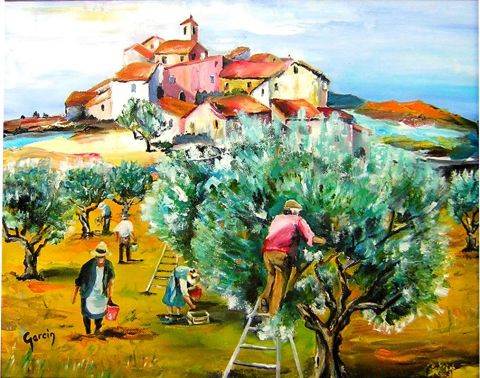 LES OLIVIERS - Peinture - le zacharien LES OLIVIERS - Peinture - le zacharien