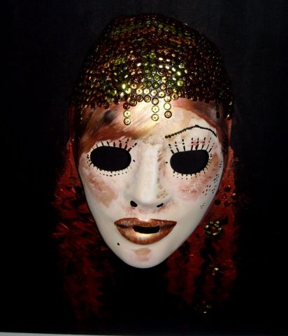 L'artiste Christel Servais - Masque d'Orient