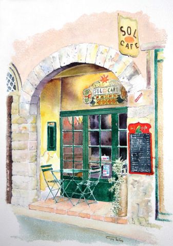 Sol Café - Peinture - Guy LE COZ Sol Café - Peinture - Guy LE COZ