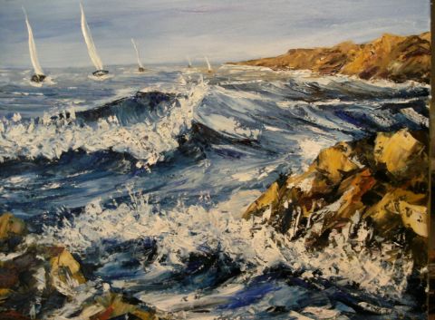 L'artiste litalien - La Mer ,les rochers