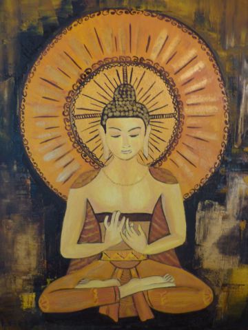 Bouddha Gautama - Peinture - LAMY
