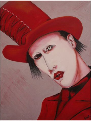 Marilyn Manson - Peinture - Gaelle RAMAEN