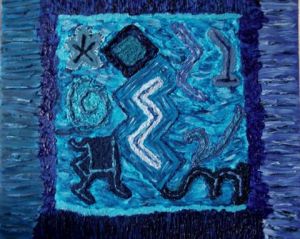 Peinture de Bleuclaire: Blue celtic