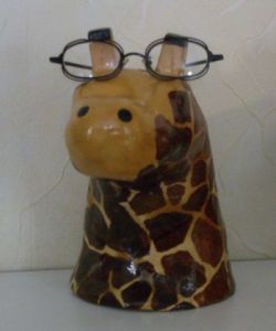 Artisanat de Frivole Paris: Porte lunettes girafe