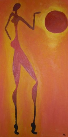Femme africaine - Peinture - Matt