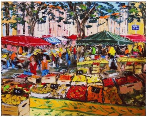 L'artiste JIEL - JOUR DE MARCHE A AIX EN PROVENCE L'artiste JIEL - JOUR DE MARCHE A AIX EN PROVENCE