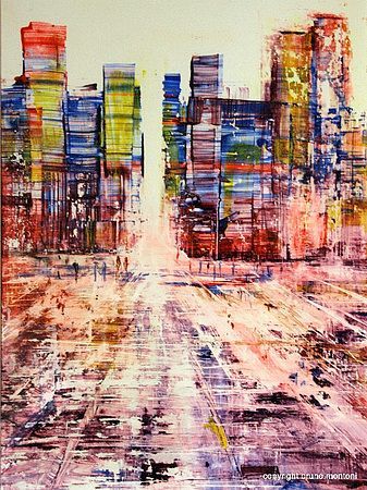 Paysage urbain - Peinture - Bruno MONTONI