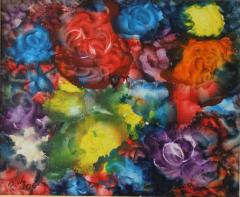 L'artiste patrick nguyen - fleurs abstraites