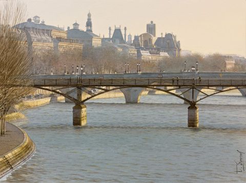 Le bleu Paris - Peinture - Thierry Duval Le bleu Paris - Peinture - Thierry Duval