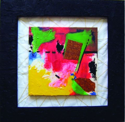 L'artiste sandrine delouye - mini abstract four