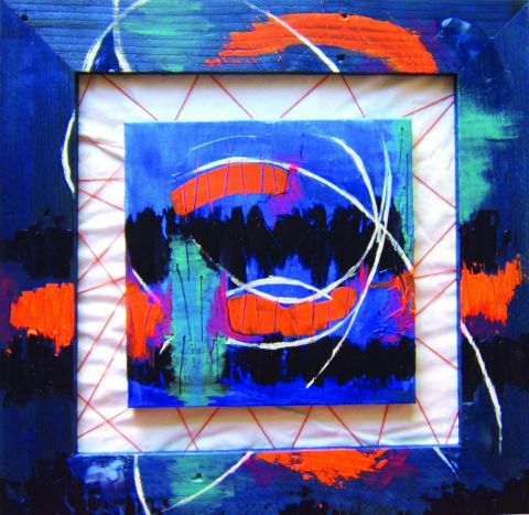 mini abstract five - Peinture - sandrine delouye