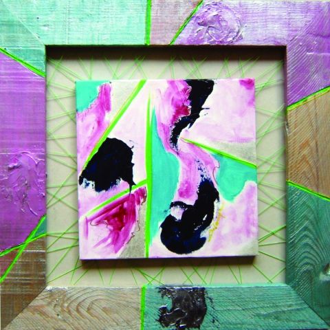 L'artiste sandrine delouye - mini abstract six