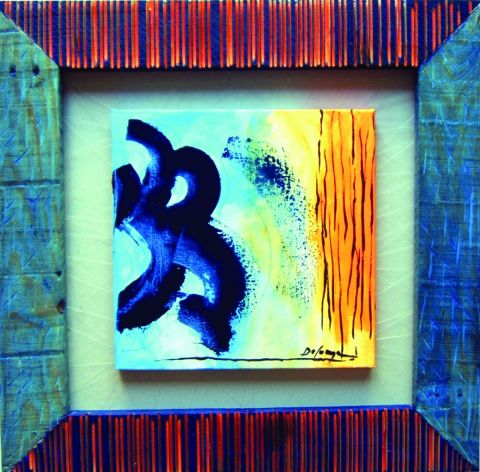 mini abstract eight - Peinture - sandrine delouye