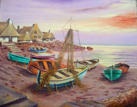 SOLEIL COUCHANT - Peinture - jean-marie arbonnier SOLEIL COUCHANT - Peinture - jean-marie arbonnier