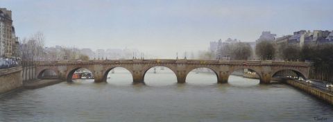 Le pont Neuf 2009 - Peinture - Thierry Duval Le pont Neuf 2009 - Peinture - Thierry Duval