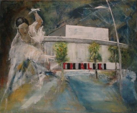 Théâtre de Thalie  à  Montaigu - Peinture - FADO