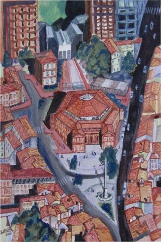 halle au grain a toulouse - Peinture - olivier laplace halle au grain a toulouse - Peinture - olivier laplace