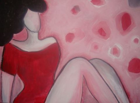 Lady In Red3 - Peinture - ALTAIR
