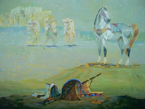  Mirage et les Chevaliers de l'Algérie                                    - Peinture - youyo-art