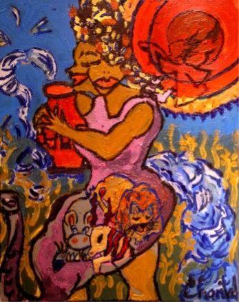 Rêve d'africaine - Peinture - Chloee Rêve d'africaine - Peinture - Chloee