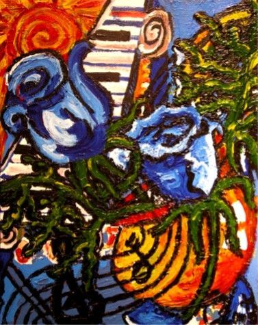 Symphonie bleue - Peinture - Chloee Symphonie bleue - Peinture - Chloee