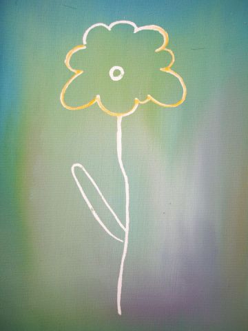 Fleur n°1 - Peinture - cadoyo