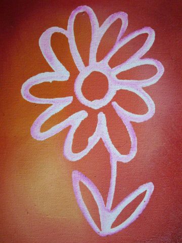 Fleur n°38 - Peinture - cadoyo