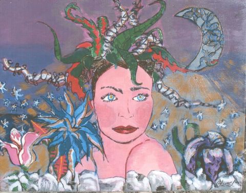 la Méduse organique à l'effet-miroir - Peinture - Chloee la Méduse organique à l'effet-miroir - Peinture - Chloee