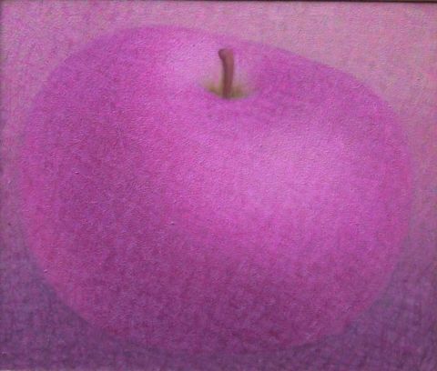 violet apple - Peinture - flori