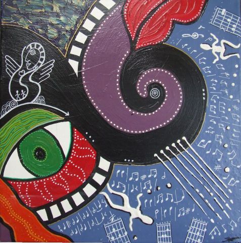La spirale... - Peinture - Izabelle Lenoir