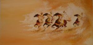 Voir le détail de cette oeuvre: les cavaliers du desert