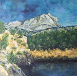 Voir le détail de cette oeuvre: Sainte Victoire vue lac Bimont