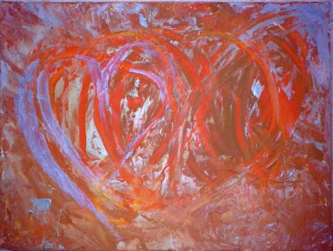 COEUR INACHEVE - Peinture - Estelle DUPAS-CREPIAT COEUR INACHEVE - Peinture - Estelle DUPAS-CREPIAT