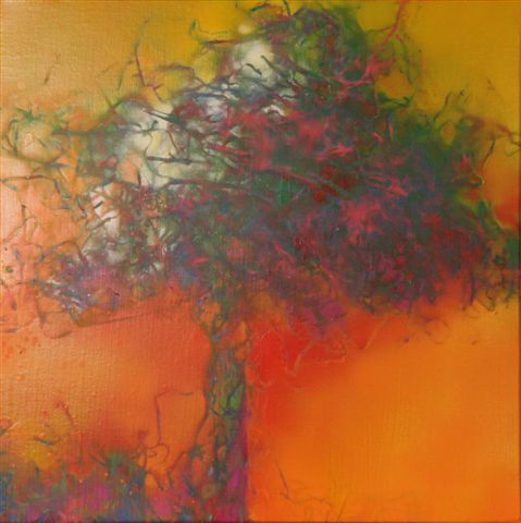 L'artiste Eric STRUB - L'arbre jaune-cerise