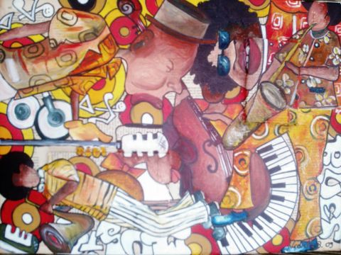 I WANT TO BE HAPPY - Peinture - nicoletta b I WANT TO BE HAPPY - Peinture - nicoletta b