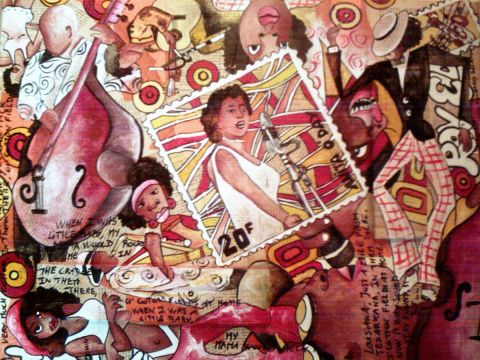 REGARDE ET ECOUTE - Peinture - nicoletta b REGARDE ET ECOUTE - Peinture - nicoletta b