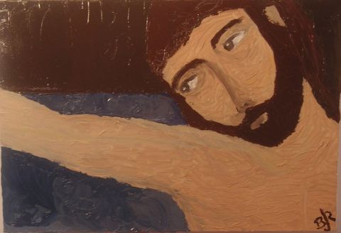 Crucifixion,  - Peinture - BJR