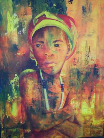 africain - Peinture - mijo51