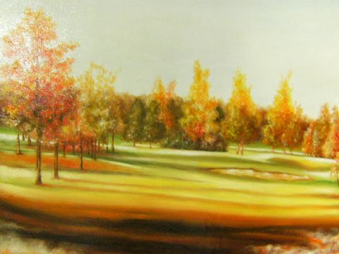 fairway d'automne - Peinture - Jacques-Henry Lagranges