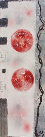 Rouge intense - Peinture - Adeline