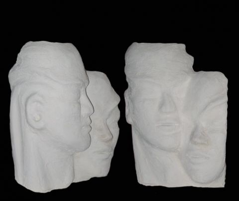visage.2. - Sculpture - Bernard CHOPIN 