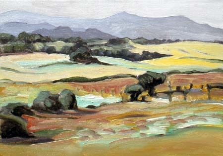 Champs de paille - Peinture - Calmejane Champs de paille - Peinture - Calmejane